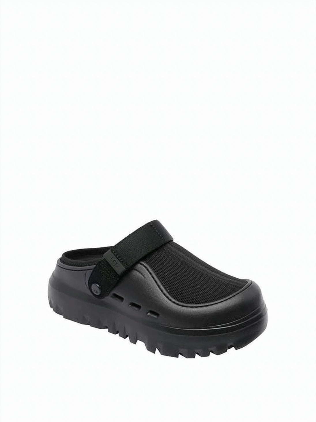 Mesh and Rubber Sandals with Adjustable Heel Strap