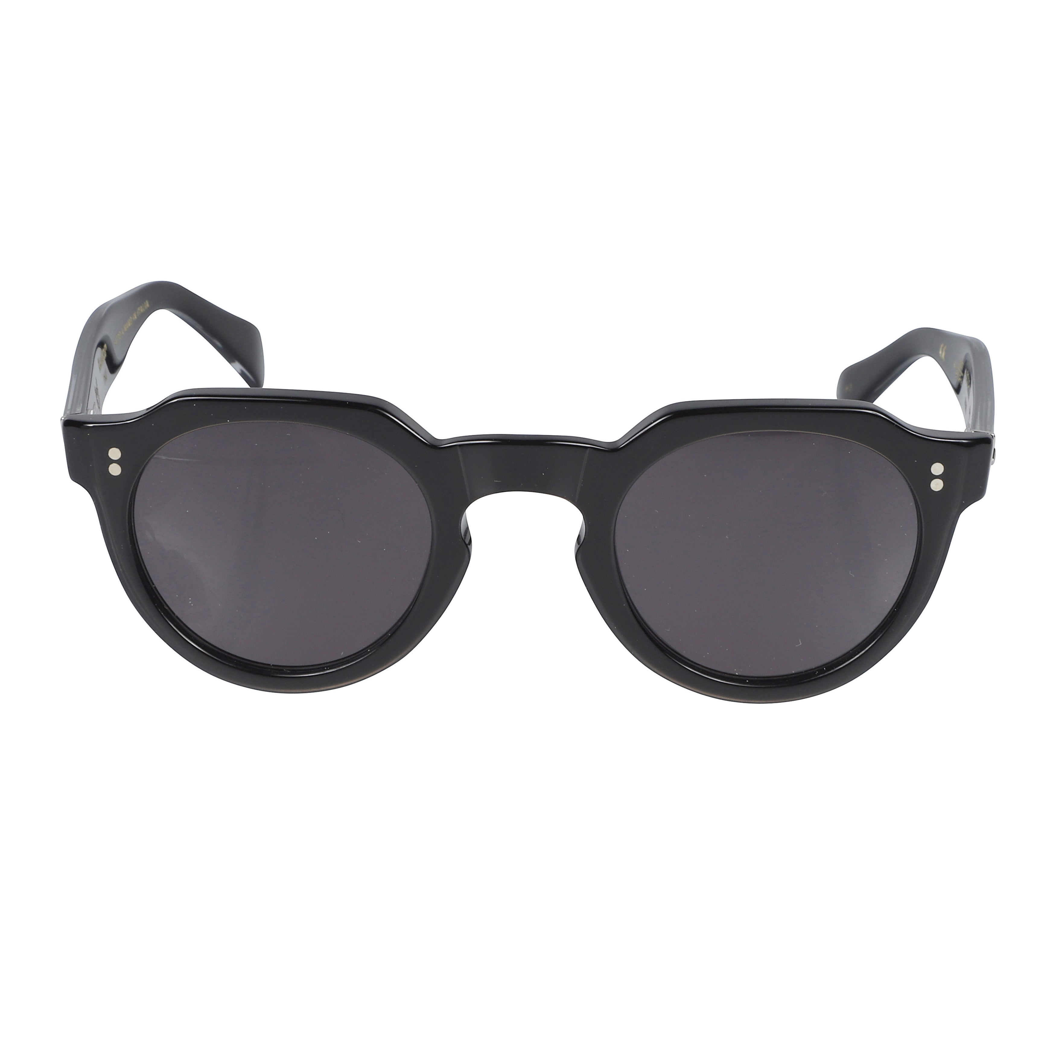 Storiko Special-S Rounded Black Sunglasses with Angular Bridge