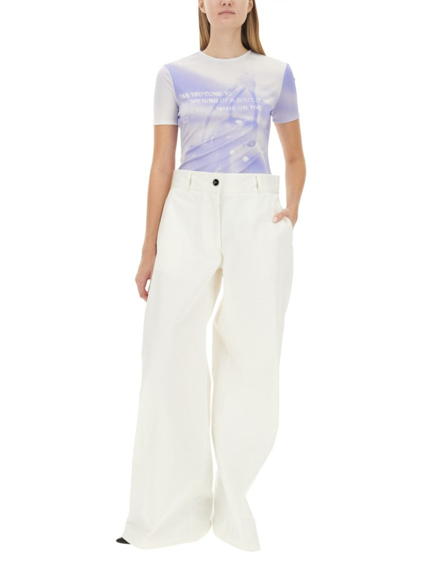 Graphic Slim-Fit T-Shirt With Keyhole Detail