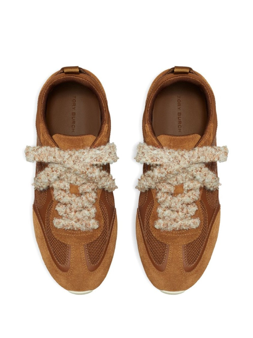 Brown Sneakers with Low-Profile Silhouette