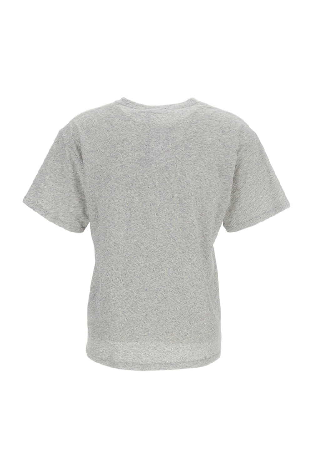 Gray Cotton Crewneck T-Shirt