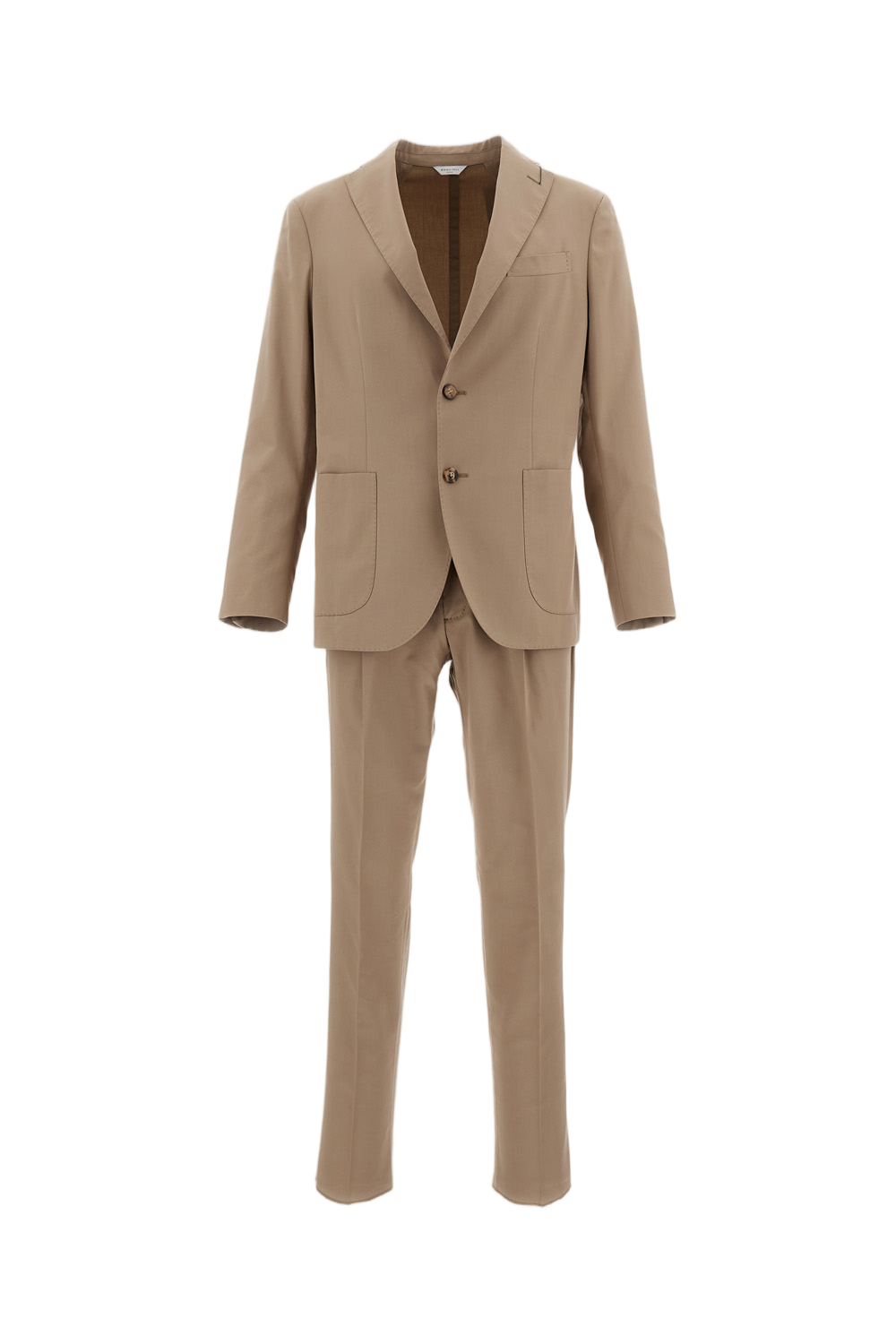 Cotton-Blend Two-Button Suit