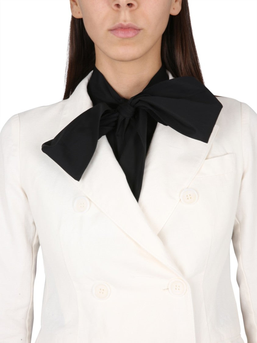 Double-Breasted Jacket With Peaked Lapels