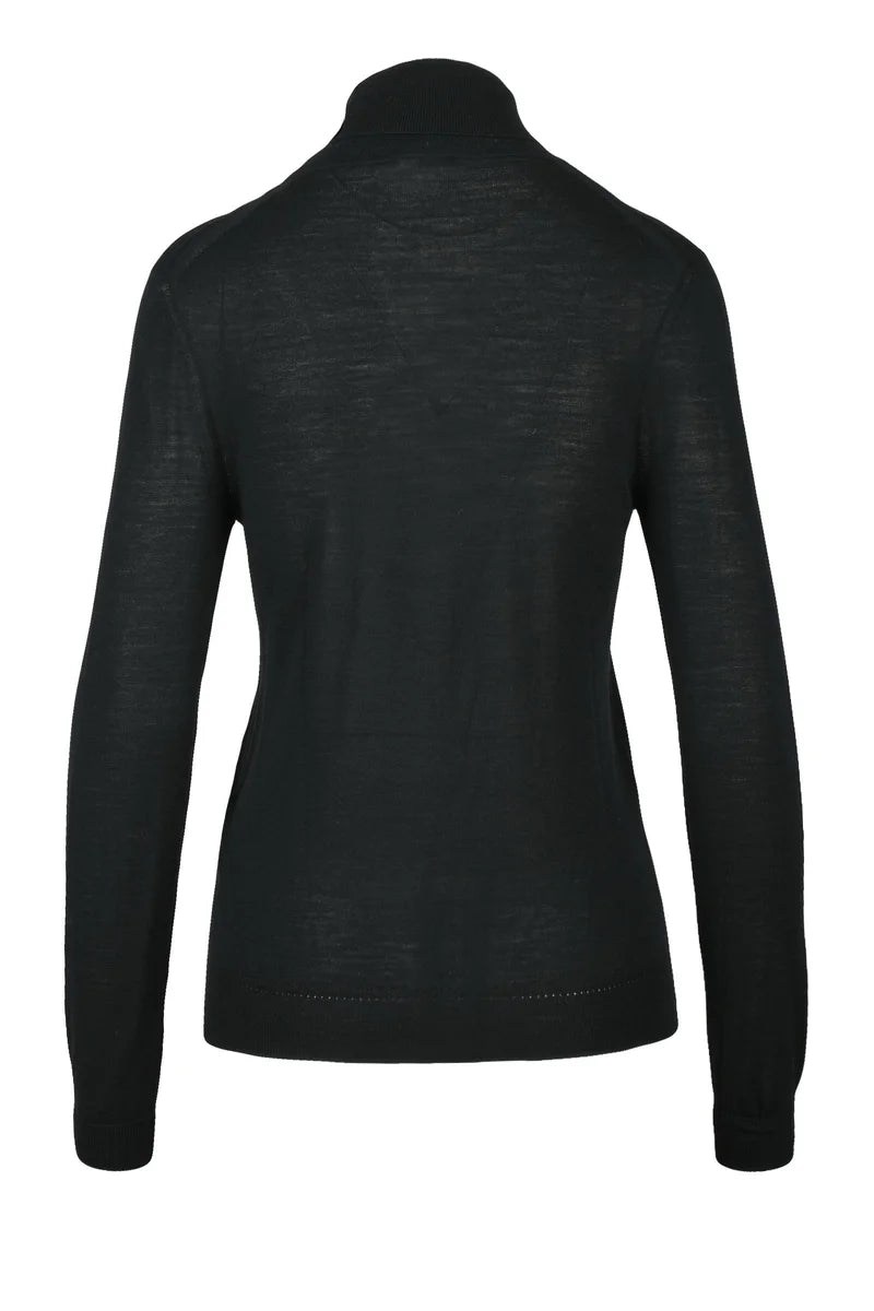 Women's Turtleneck Sweater - Black