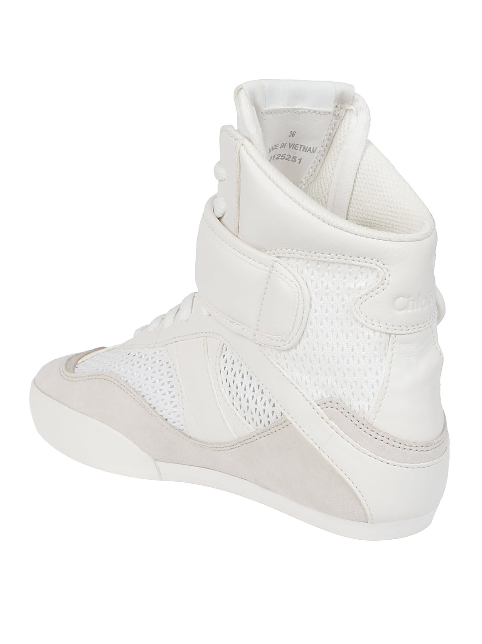 High-Top Sneakers With Embossed Logo