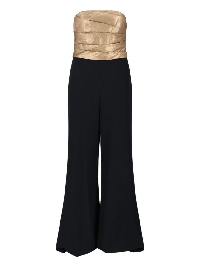 Bow Jumpsuit – Gold And Black