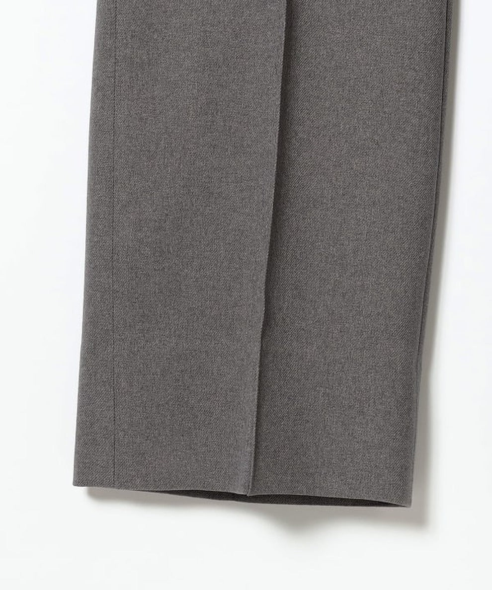 Semi-Wide Grey Trousers With Straight Silhouette