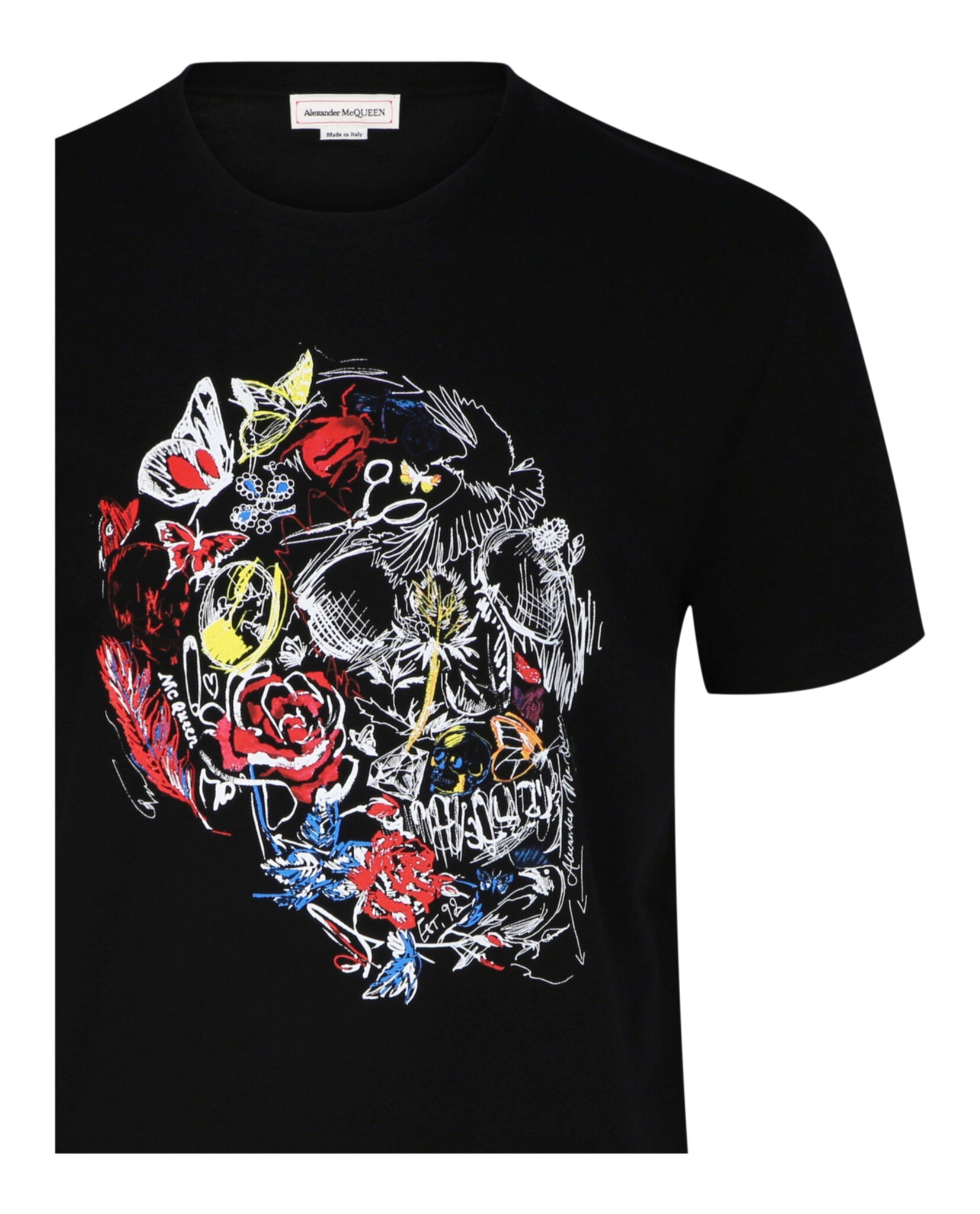 Skull-Print Crewneck T-Shirt
