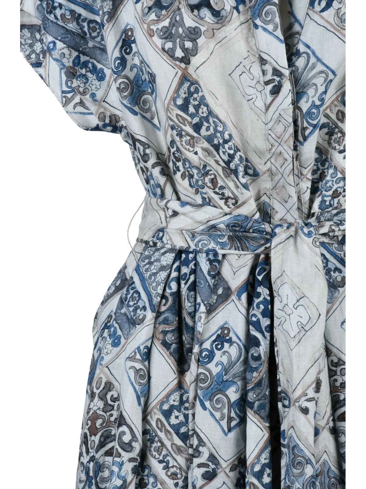 Blue Linen Shirt Dress