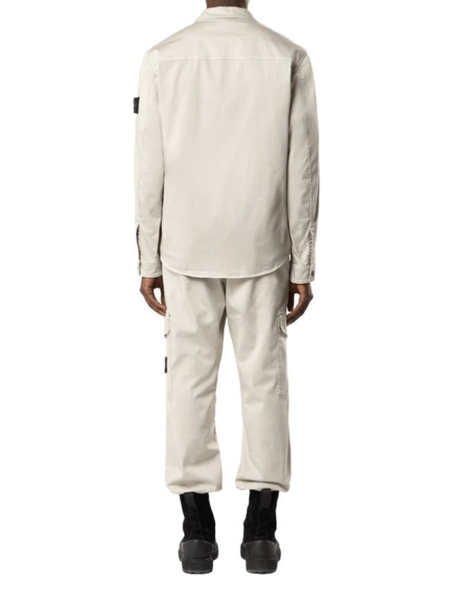 Cotton Satin Stretch Overshirt