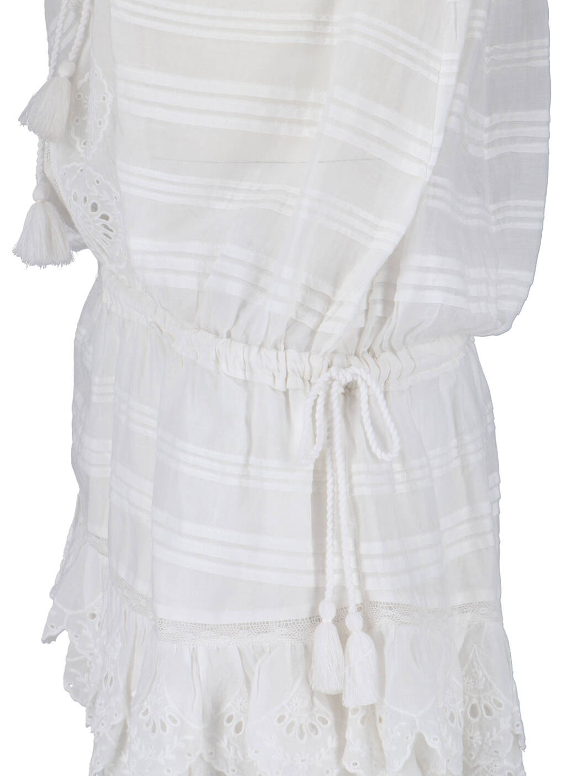 Flowing White Dress with Refined Silhouette