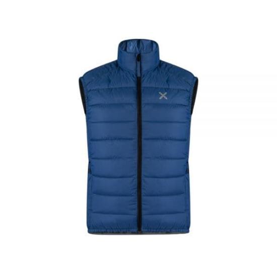 Padded Vest With High Collar And Reflective Logo