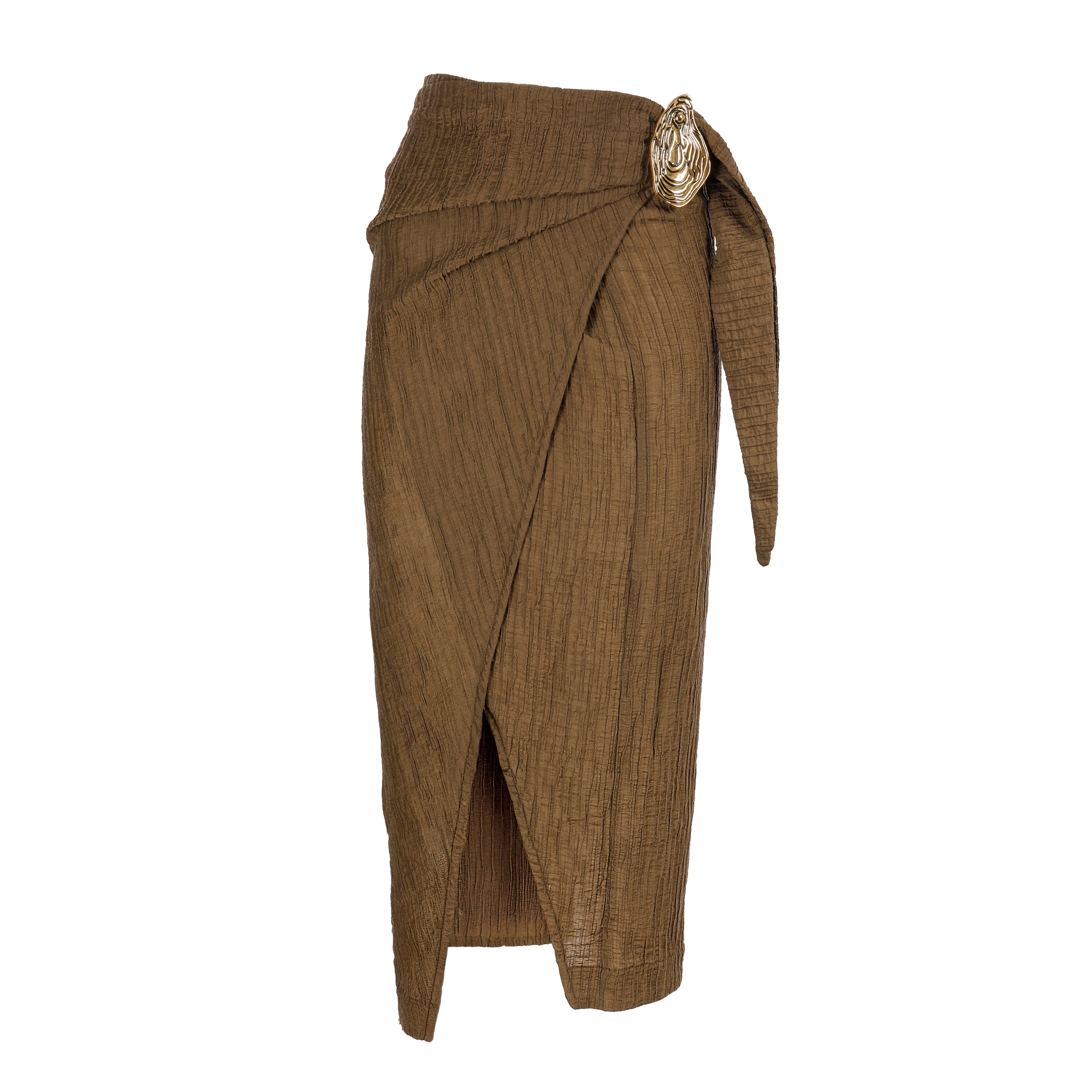 Midi Pareo In Textured Fabric