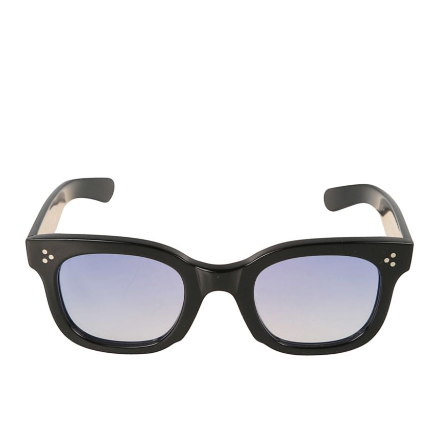 Heritage Square-Frame Sunglasses with Gradient Tint and Silver Accents