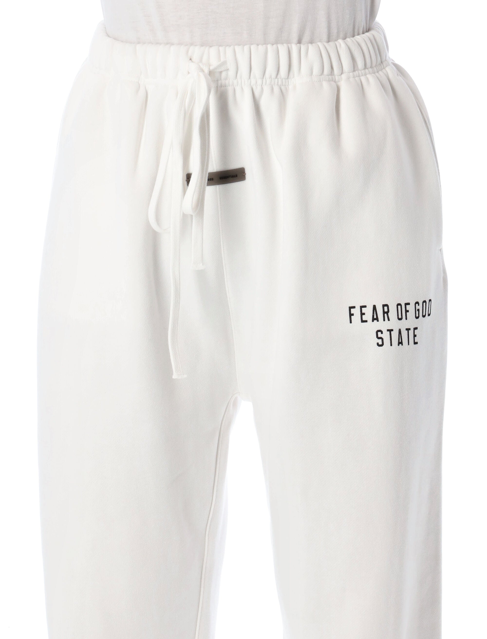 White Essentials State Sweatpants