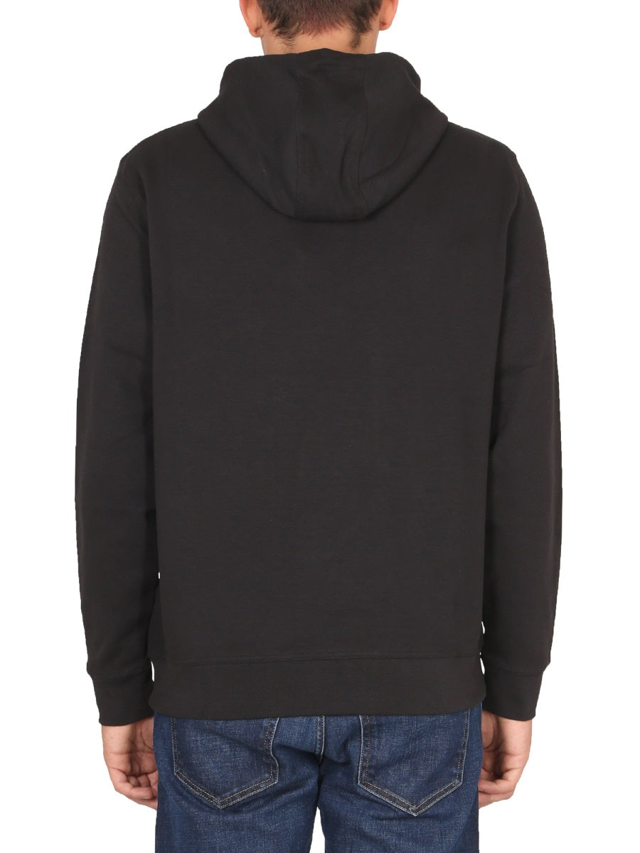 Relaxed-Fit Black Hoodie With Drawstring