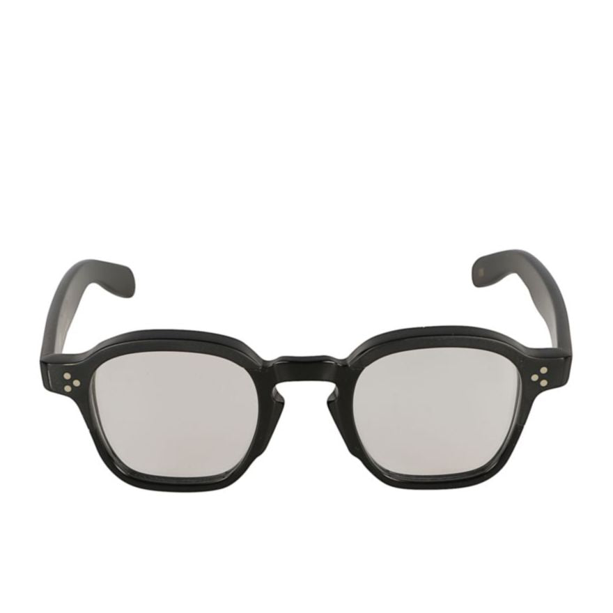 Jack Bold Thick Black Frame Sunglasses with Silver Accents