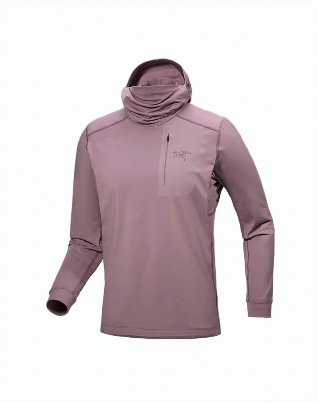 Sleek Fitted Hoodie With Integrated Hood And Zippered Pocket