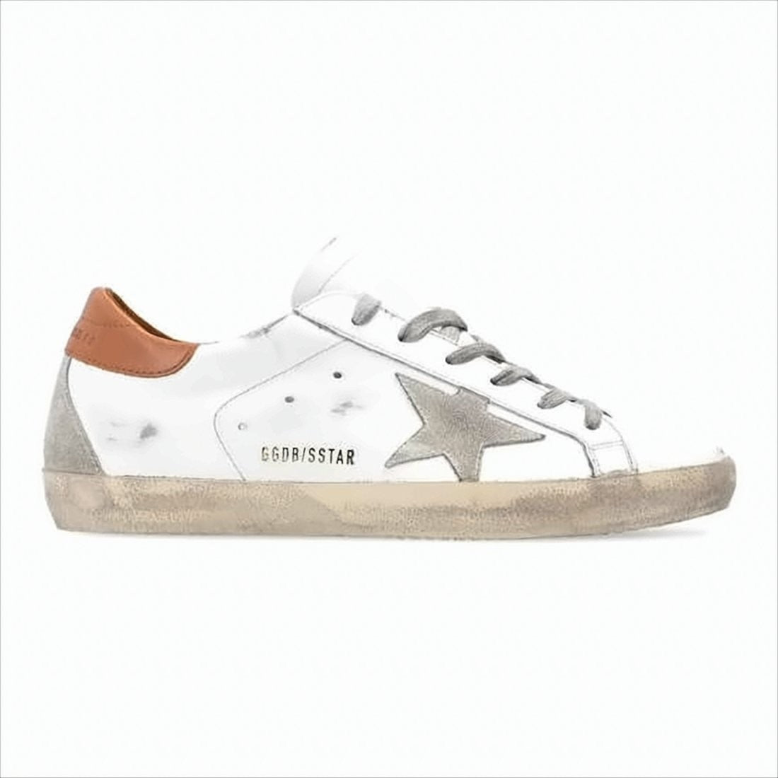 Distressed Leather Low-Top Sneakers