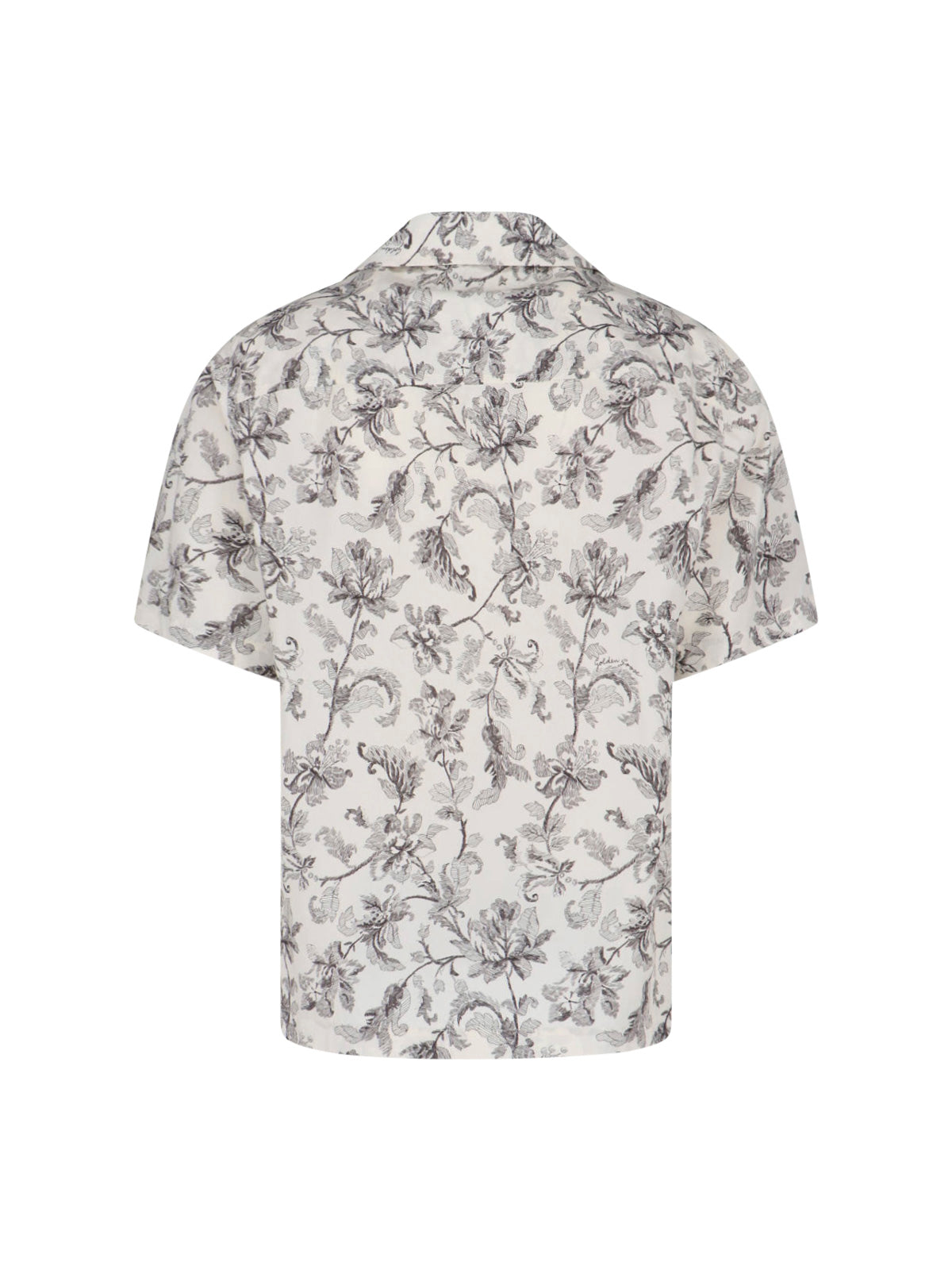 Crisp White Button-Down Shirt with Structured Collar