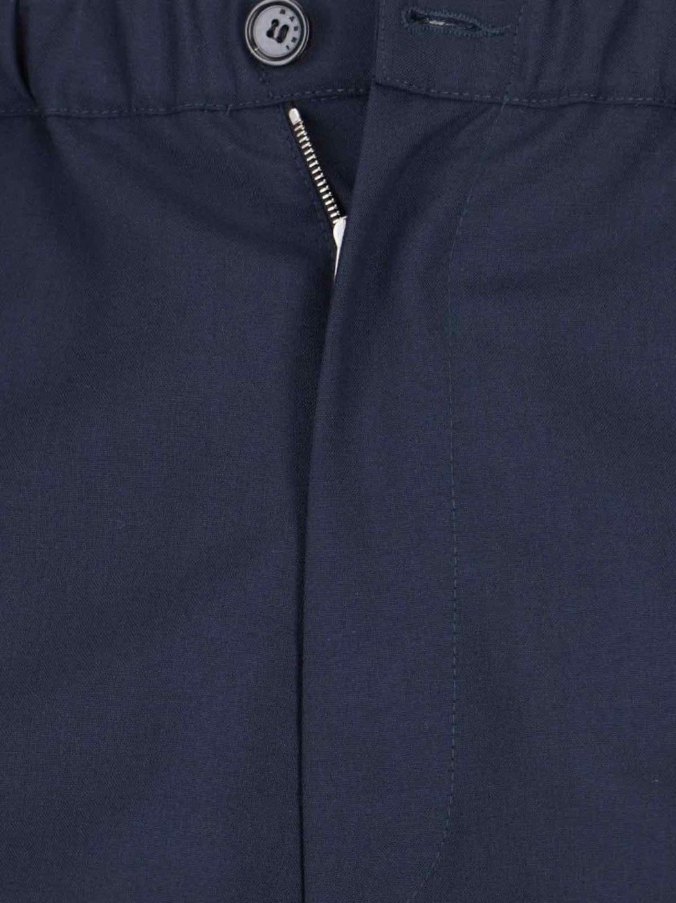 Navy Wool Bootcut Pants
