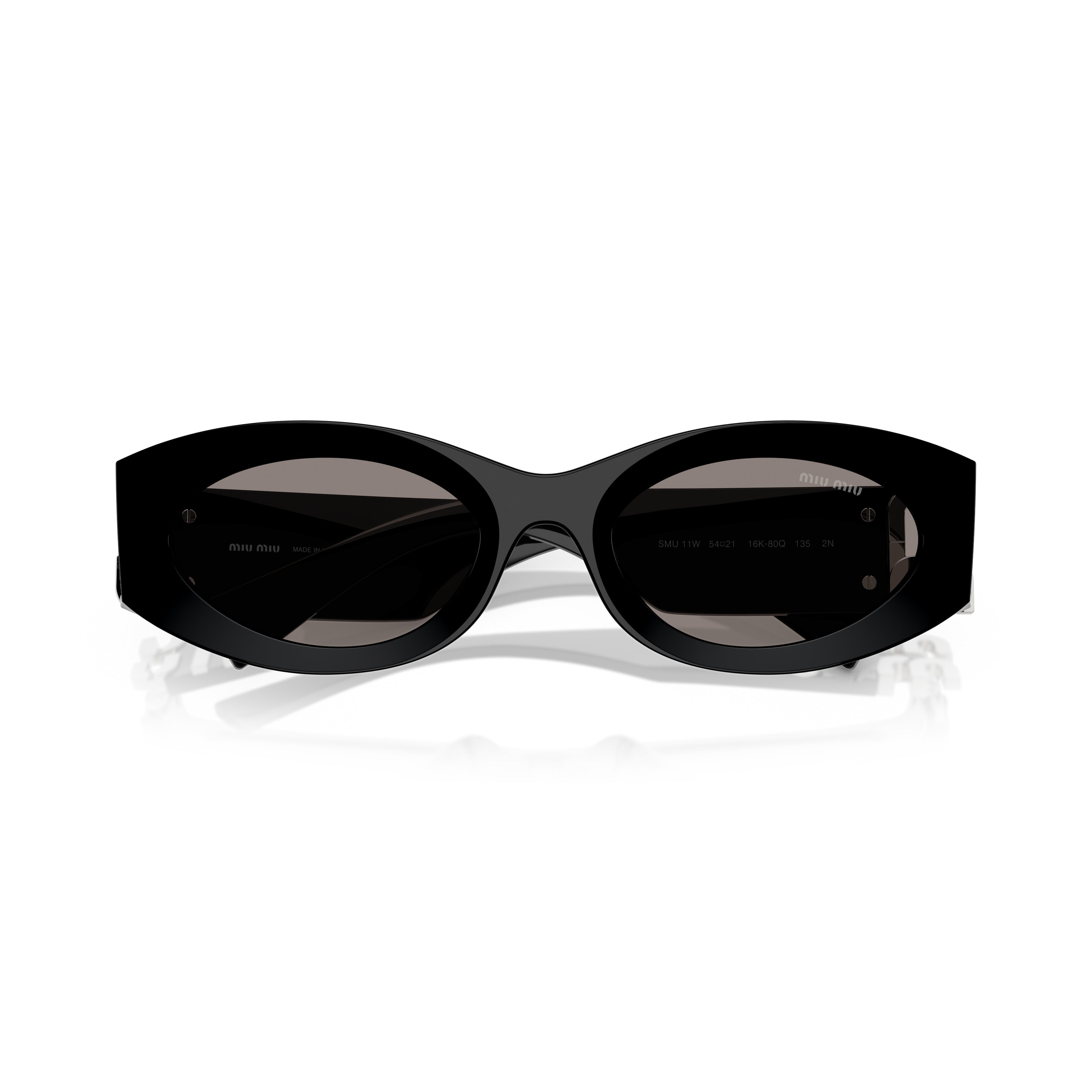 0mu 11ws Elongated Oval Frame Sunglasses