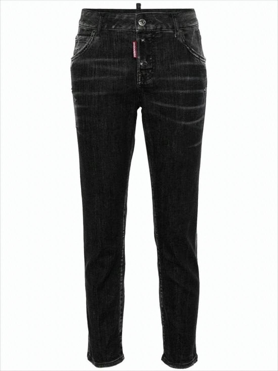 Spodnie jeansowe slim fit czarne