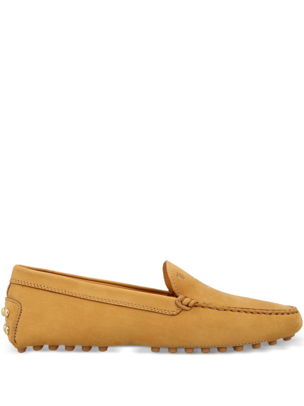 Calfskin Flats With Gold-Tone Studs
