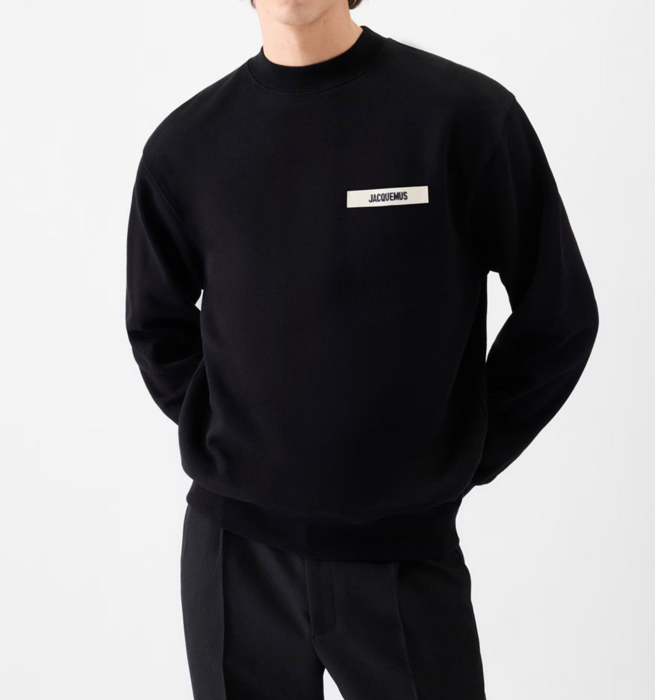 Bluza dresowa z polaru z bawełny organicznej z logo z rypsu