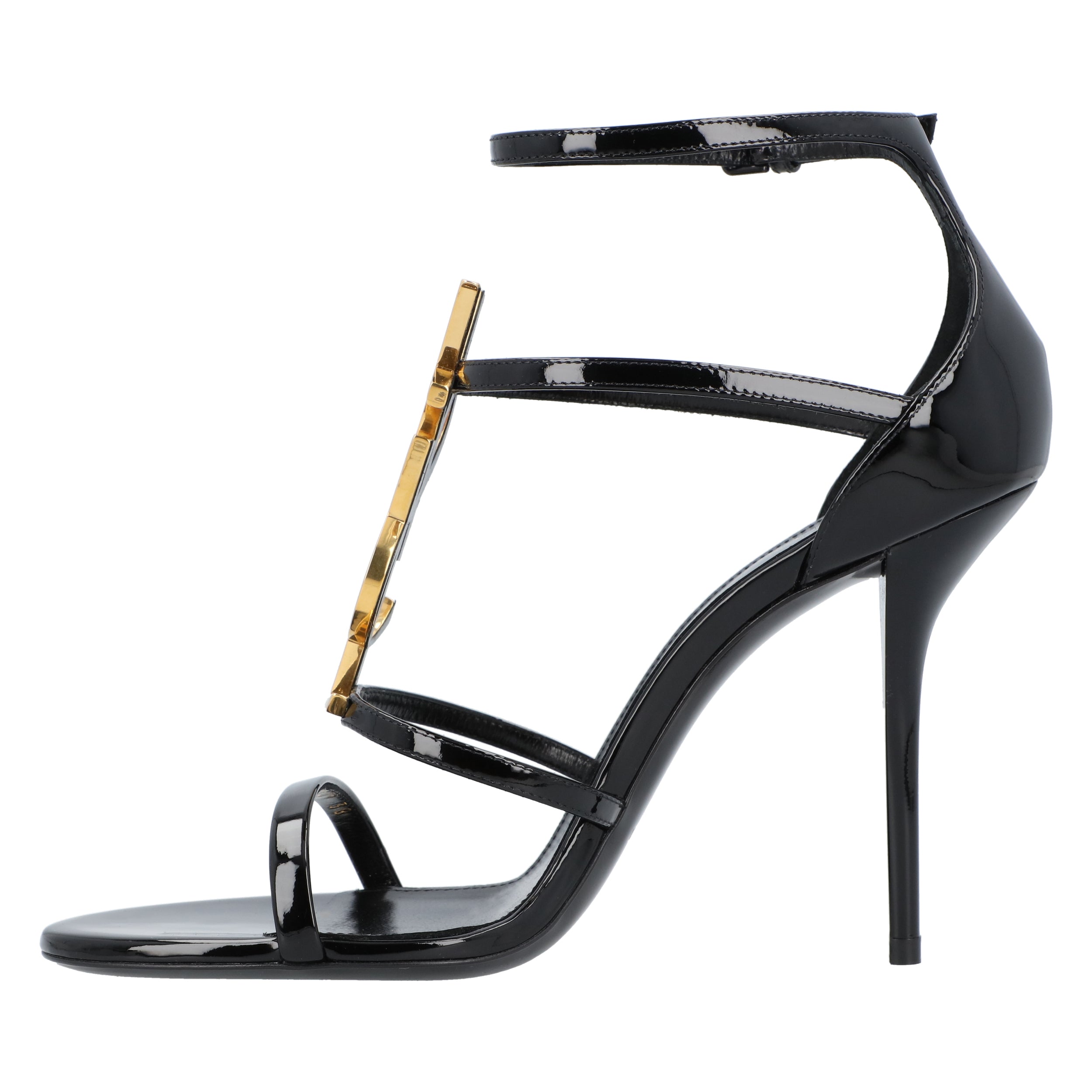 Cassandra Sandals In Patent Leather Black