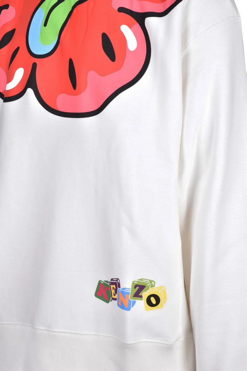 Cotton Sweatshirt - White