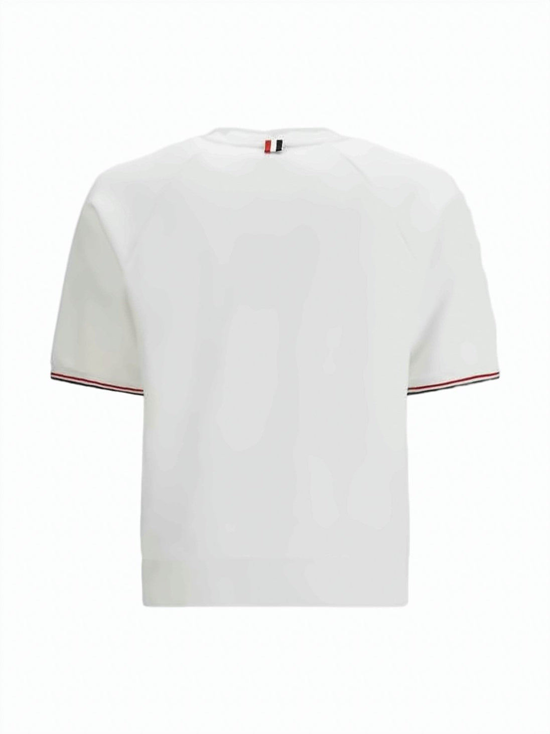 Boxy Fit White Cotton Thom Browne T-Shirt