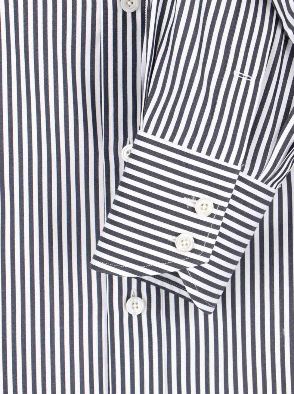 Slim Striped Shirt – White