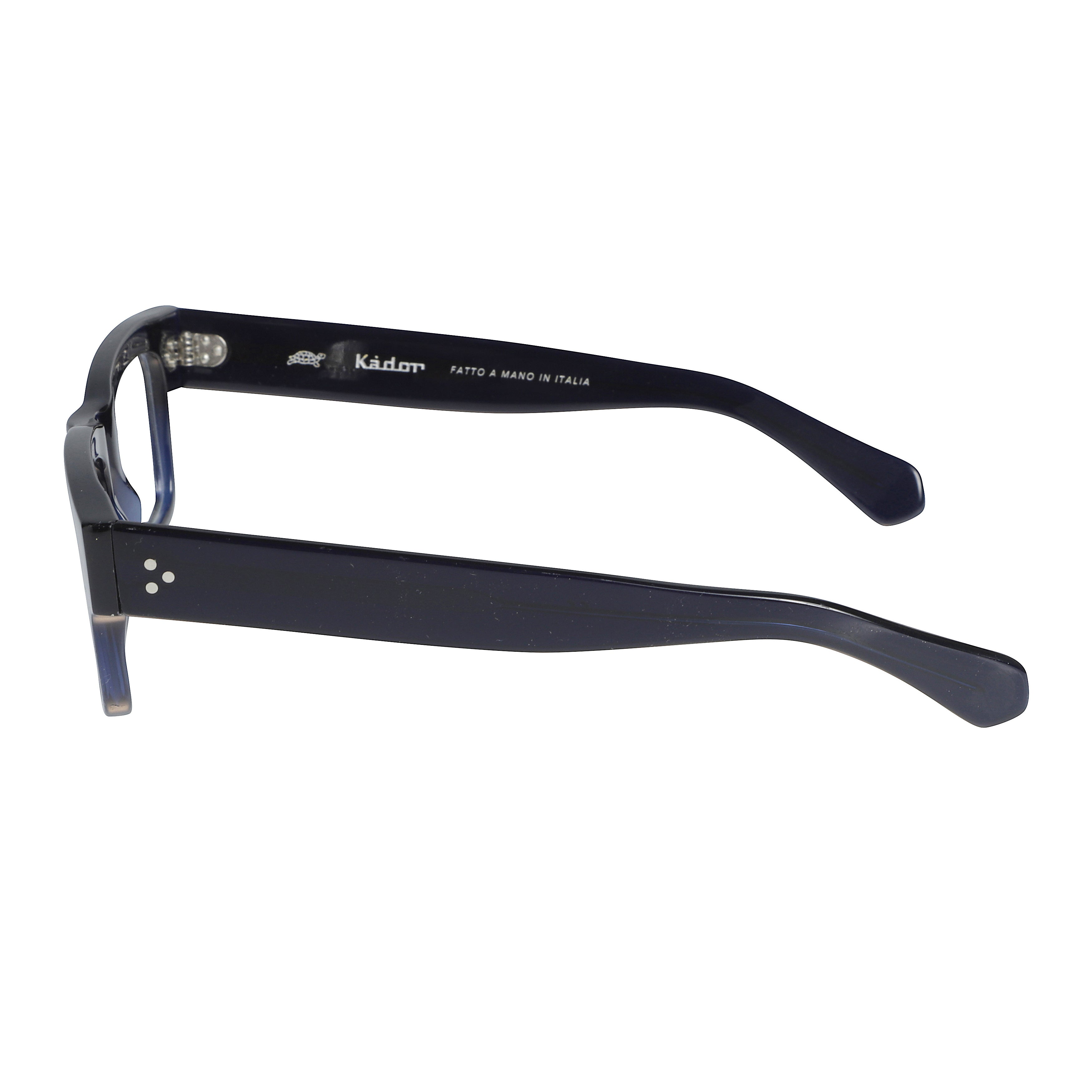 Mark Rectangular Frame Eyeglasses with Glossy Finish