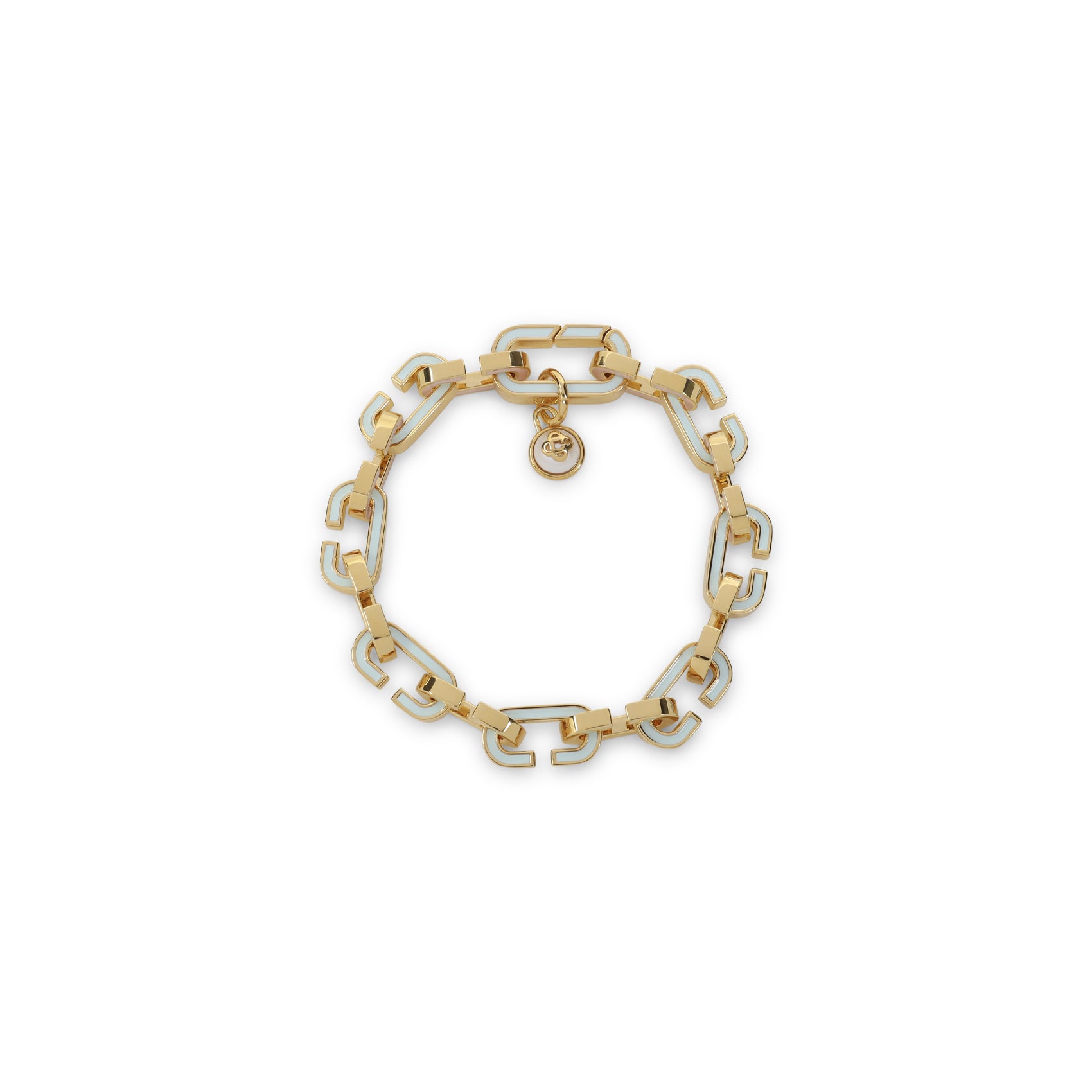 Meticulously Crafted Brass Bracelet with Glossy Enamel Accents