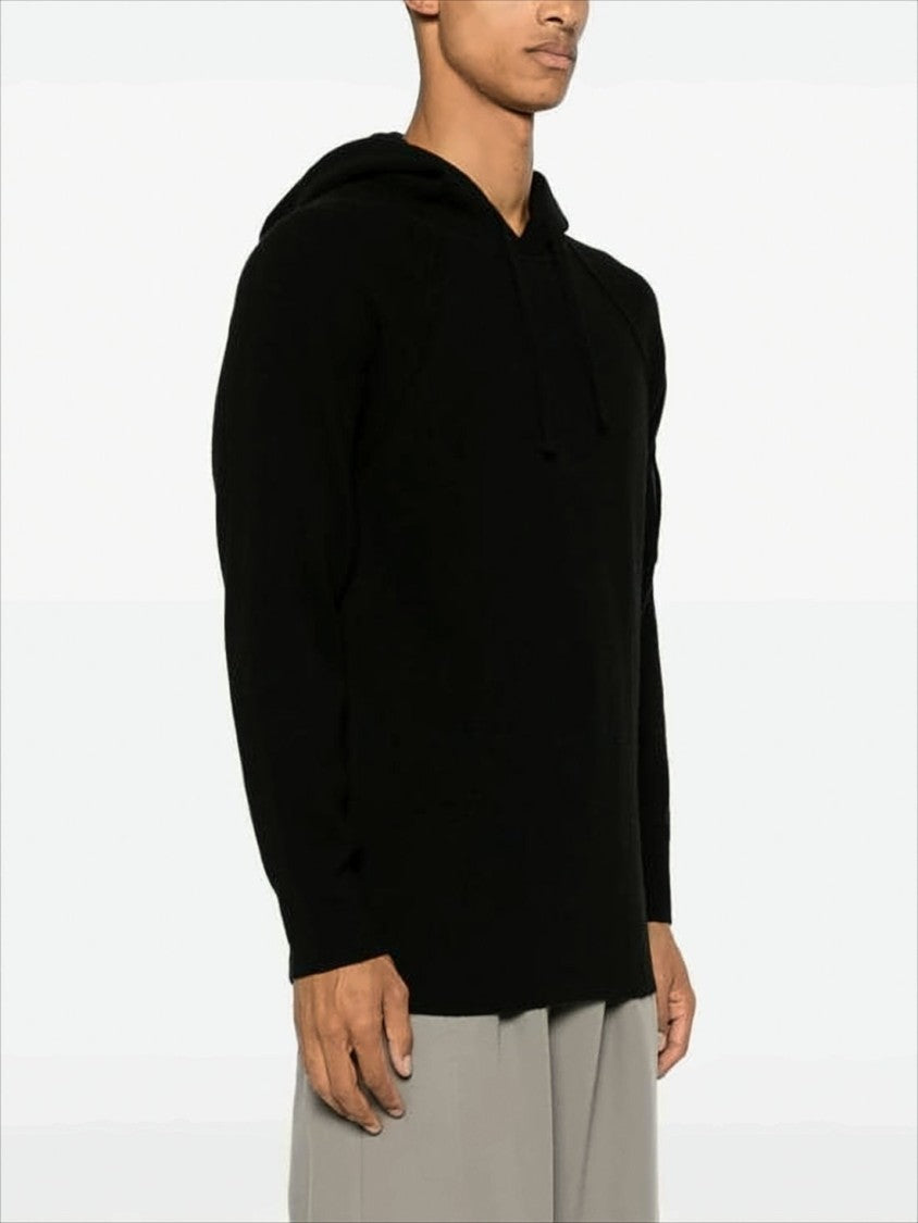 Relaxed-Fit Hooded Sweatshirt In Soft Wool Blend