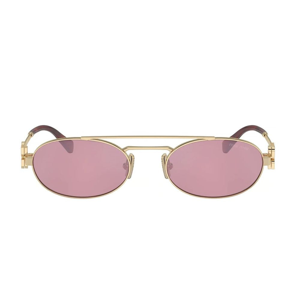 0Mu 54Zs Vintage Oval Gold Metal Sunglasses