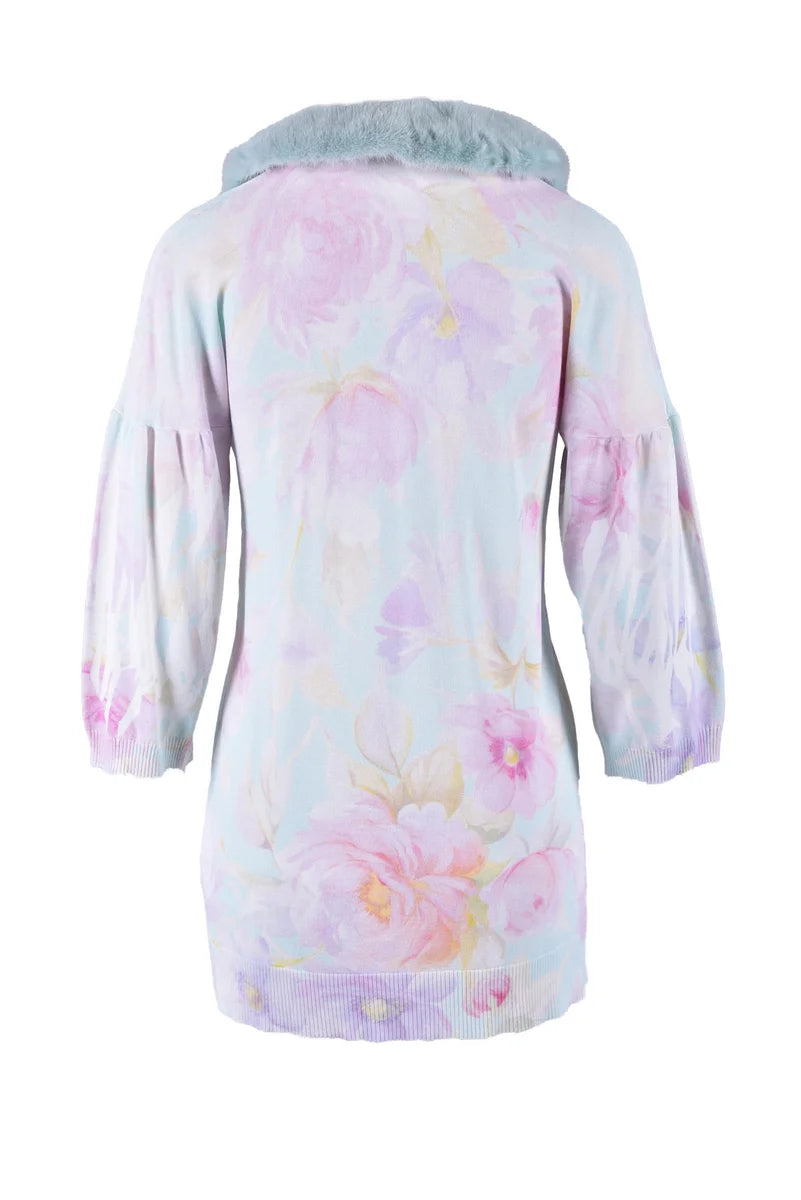 Silk and Elastane Cardigan - Multicolor