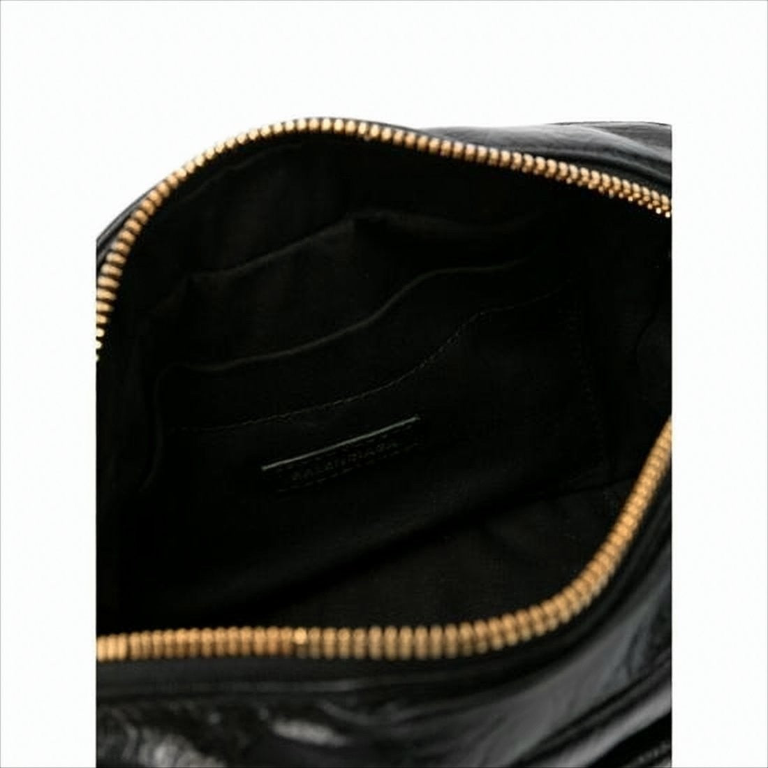 Compact Glossy Calf Leather Shoulder Bag With Double 'B' Logo