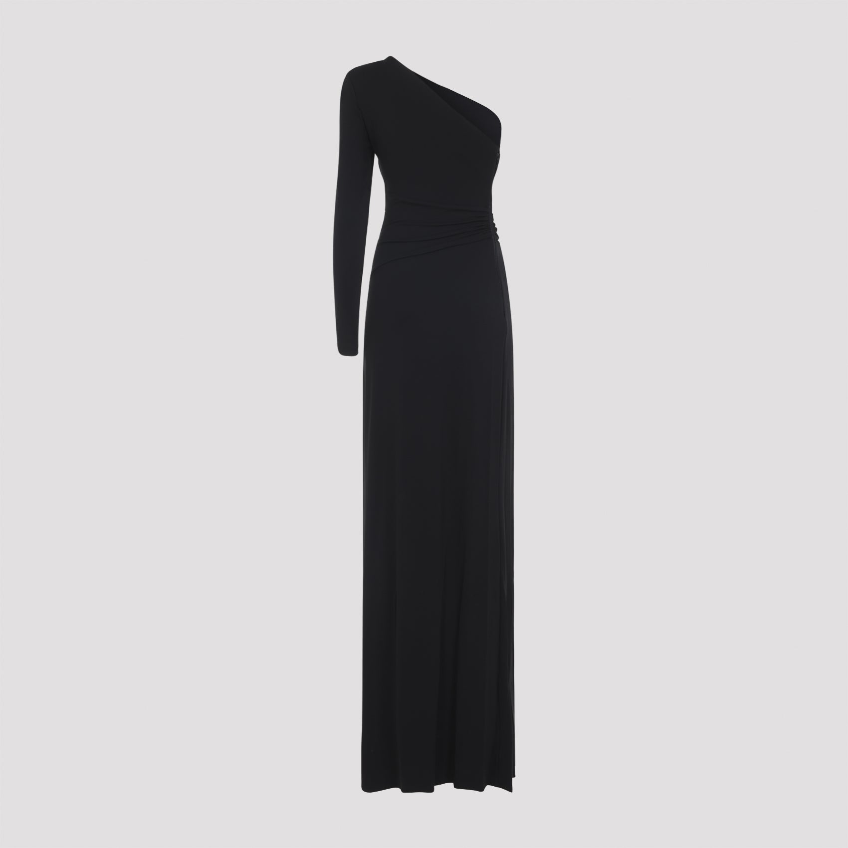 One-Shoulder Evening Dress With Cut-Out Waist