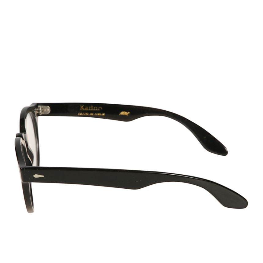 Robin Glossy Black Round Frame Sunglasses with Sturdy Temples