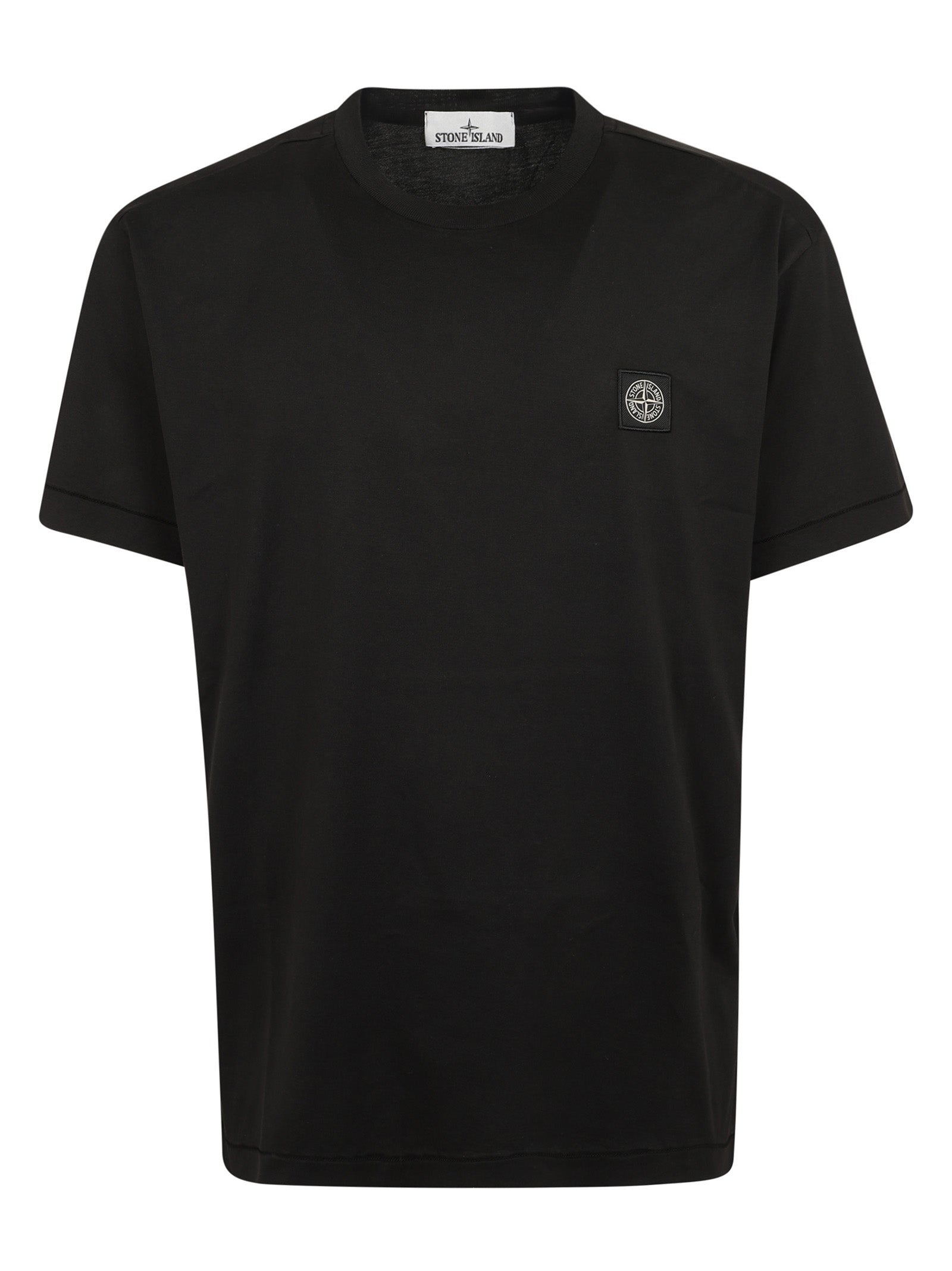 Garment-Dyed Cotton T-Shirt With Iconic Patch Detail
