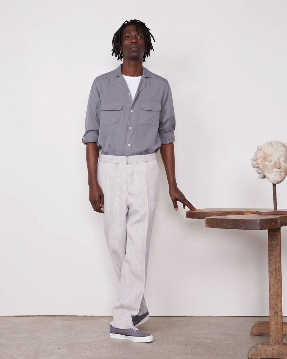 Relaxed-Fit Camp Shirt With Chest Pockets