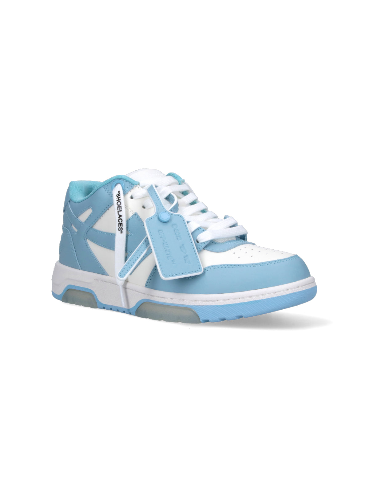 Chunky Sole White Sneakers With Layered Construction