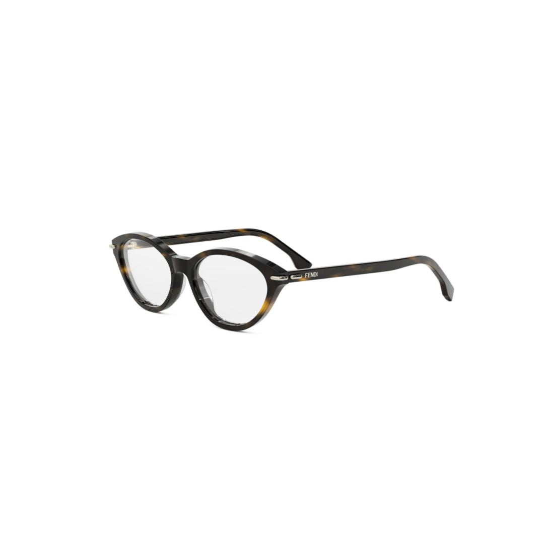 Fe50126i Rounded Tortoiseshell-Patterned Cat-Eye Eyeglasses