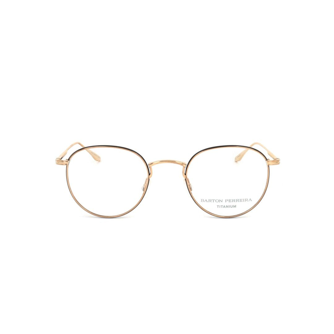 Bp5036 500sk Thin Round Metal Framed Eyeglasses with Golden Finish