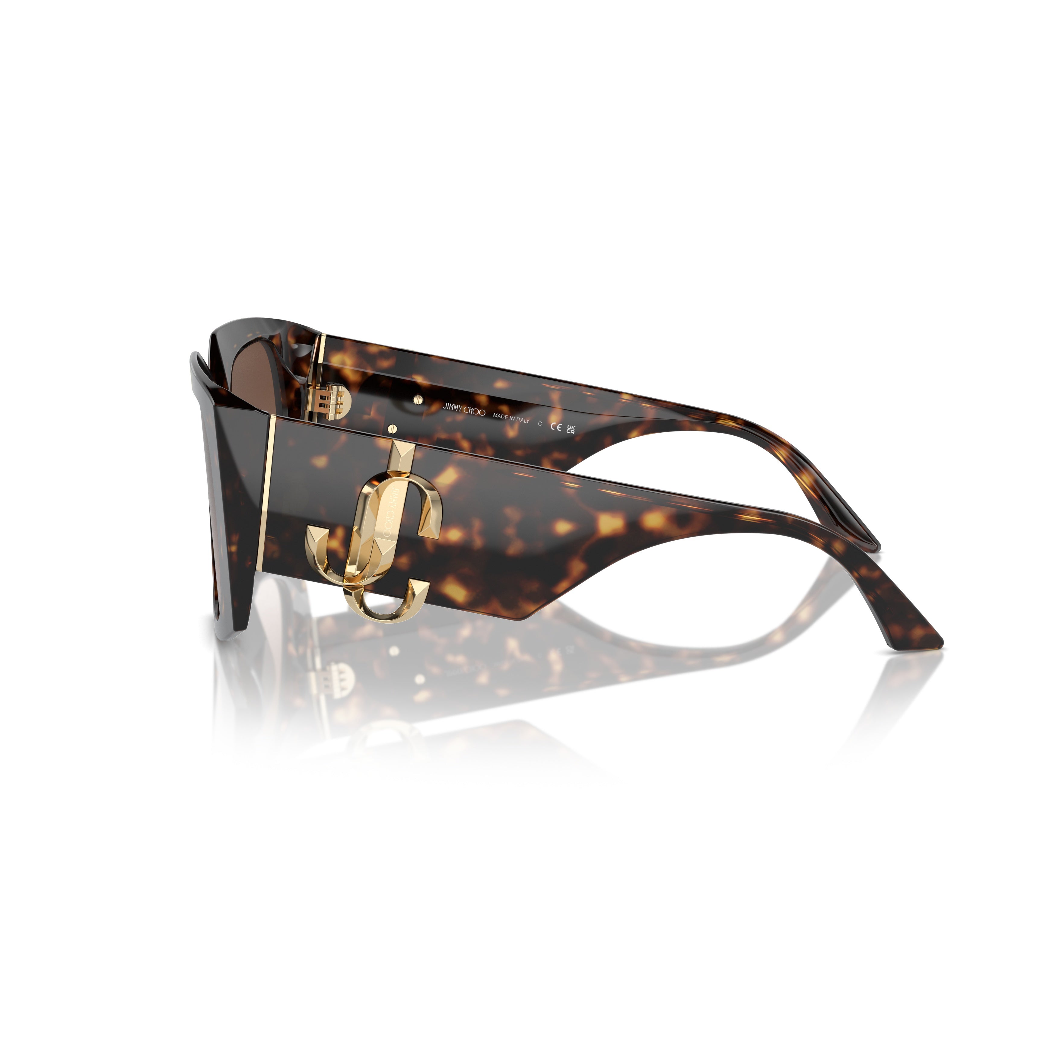 0jc5006u Oversized Square Tortoiseshell Sunglasses