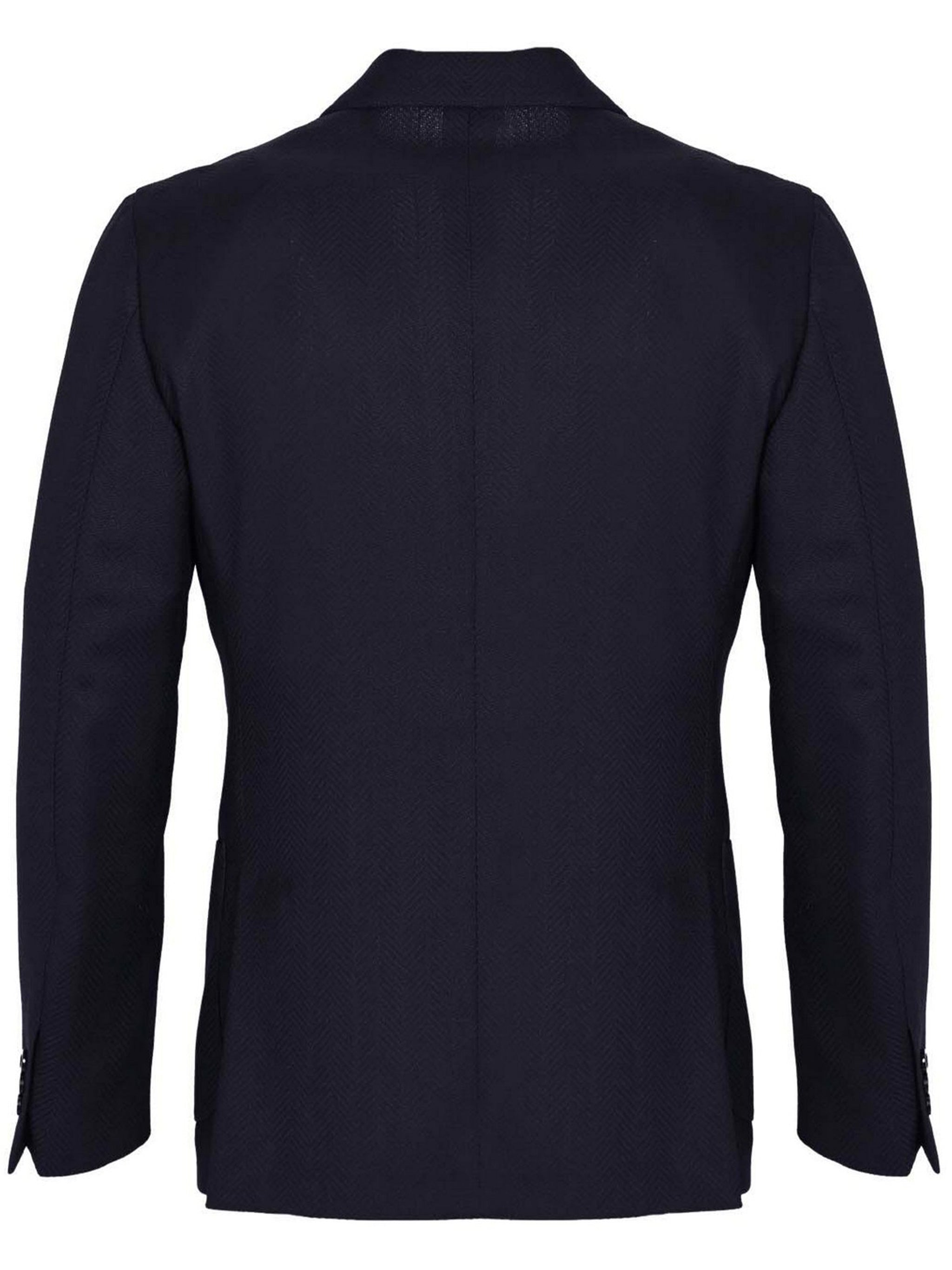 Black Roma Tailored Wool Blazer