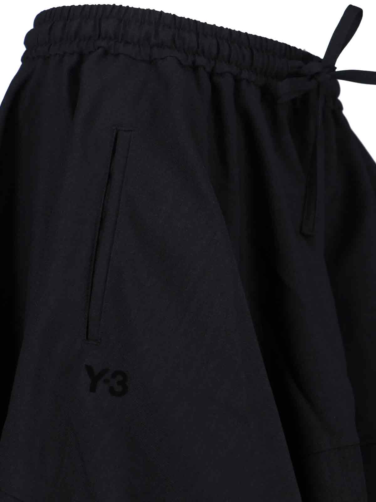 "Sport Uniform" Skirt In Black Recycled Fabric