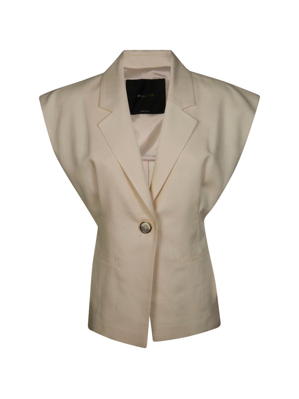 Boxy Structured Jacket with Notched Lapel